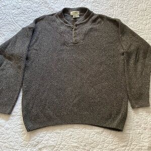 Eddie Bauer Men's Charcoal Crewneck Sweater